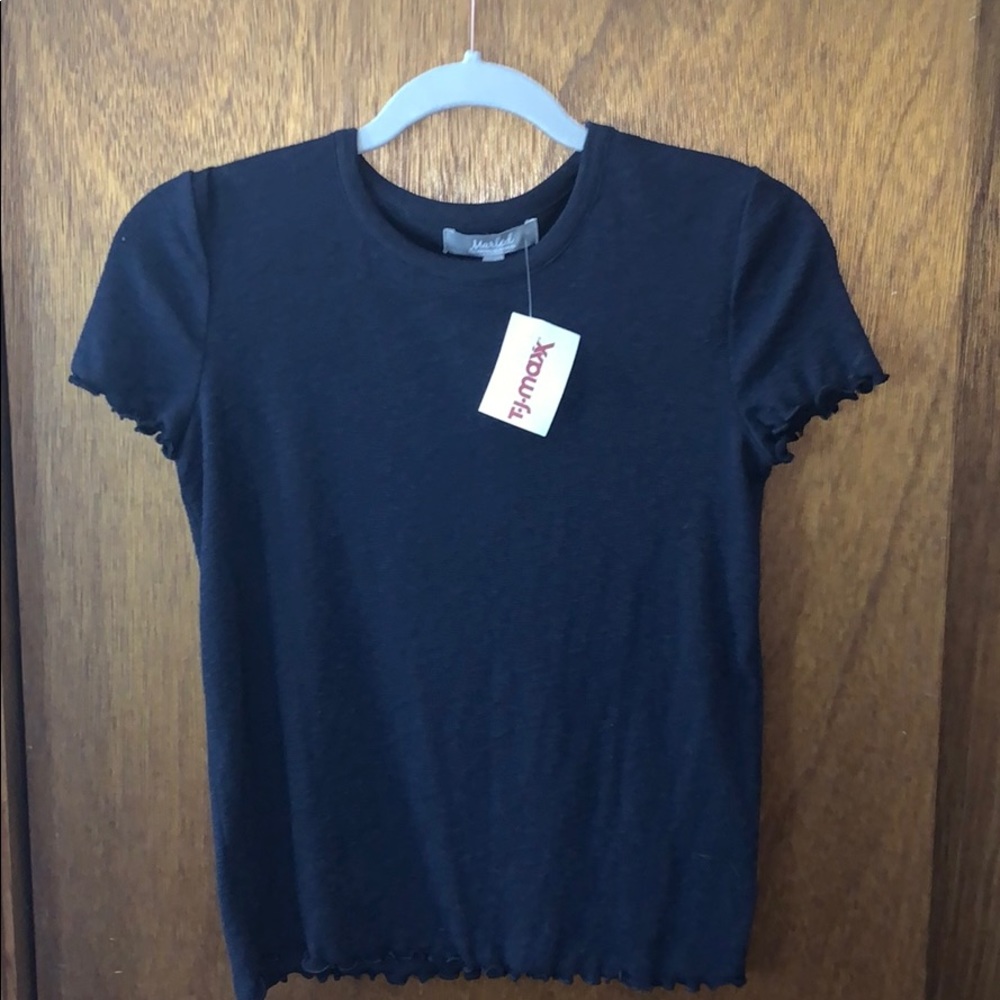 xs navy blue tee